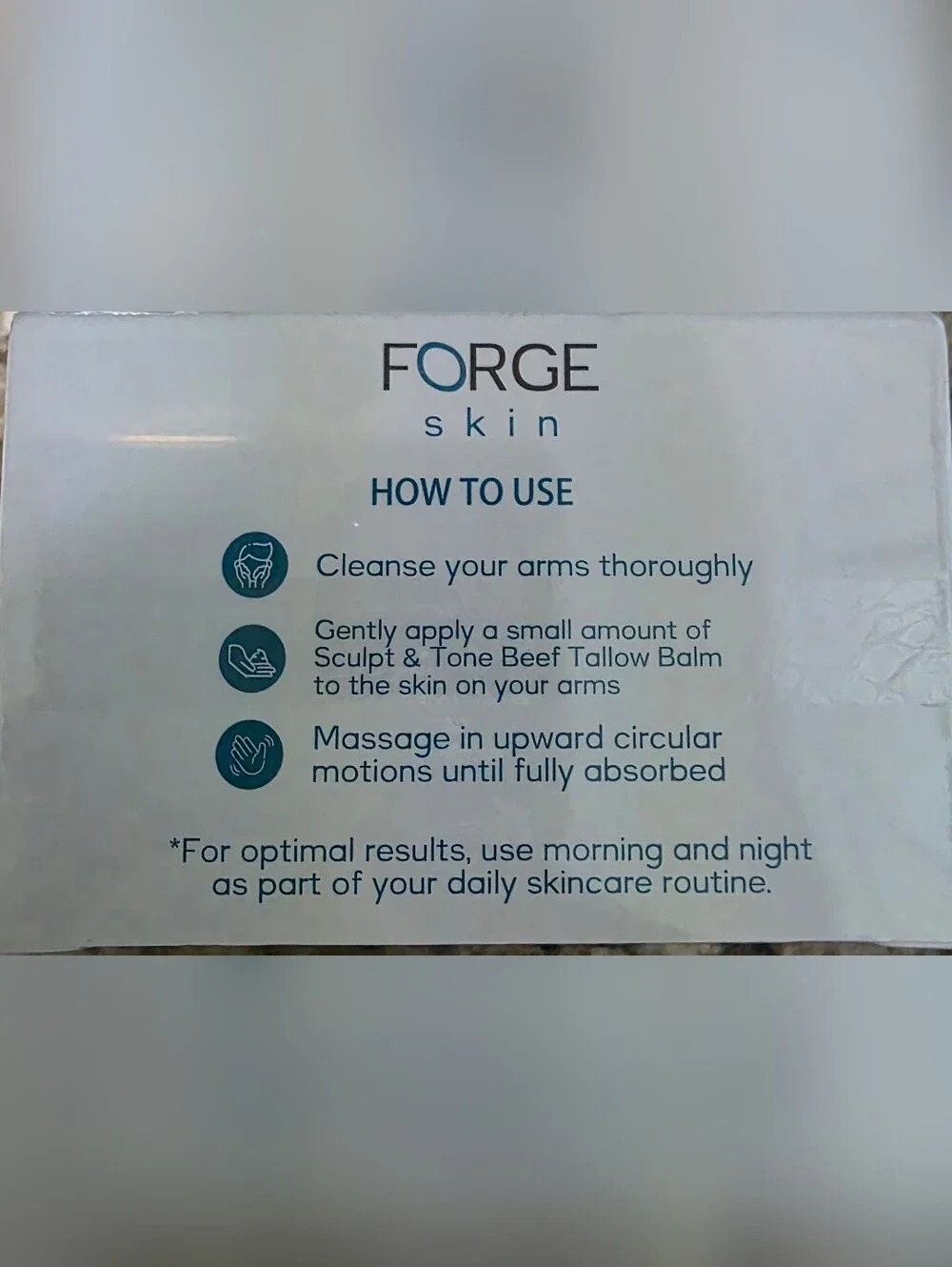 Forge Skin Sculpt & Tone Beef Tallow Balm Vanilla Lavender 1.7 oz Sealed
